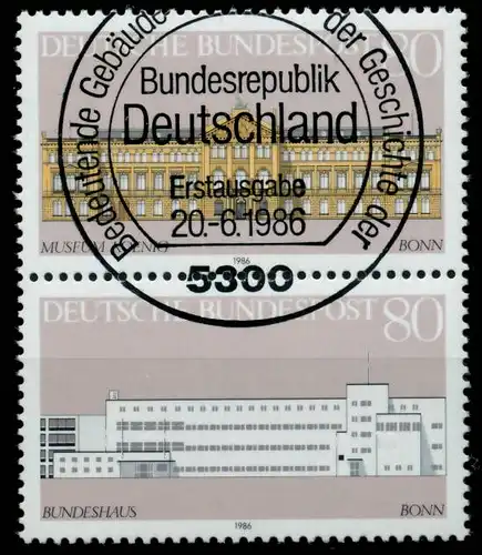 BRD ZD AUS BLOCK 20 Nr 1288+1289 gestempelt SENKR PAAR 6A4752