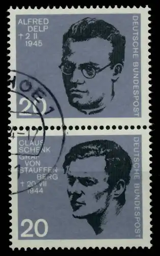 BRD ZD AUS BLOCK 3 Nr 434+438 gestempelt SENKR PAAR 6A48CE