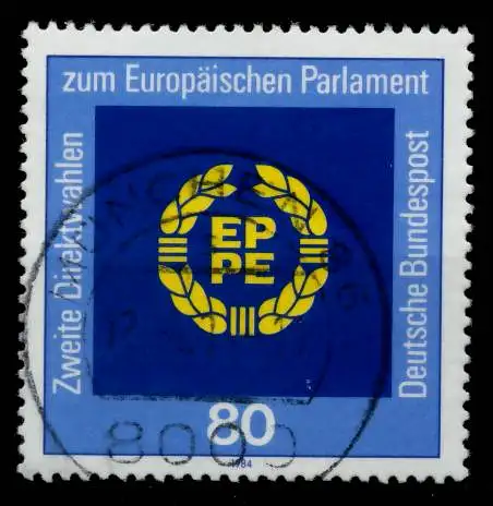 BRD BUND 1984 Nr 1209 zentrisch gestempelt 6A6546