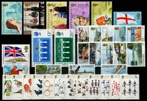 GUERNSEY Nr 279-313 ohne D E-Werte aus MH postfrisch JA 6A6732