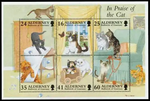 ALDERNEY Block 2 postfrisch S0139EE