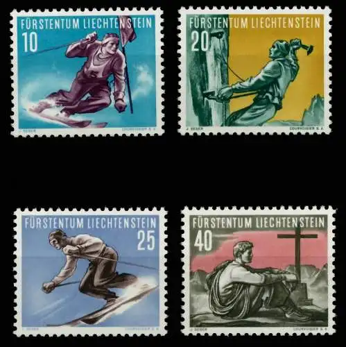 LIECHTENSTEIN 1955 Nr 334-337 postfrisch 6A8C52