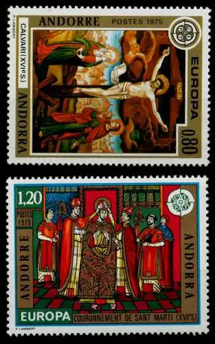 ANDORRA (FRANZ. POST) 1975 Nr 264-265 postfrisch S7E7456
