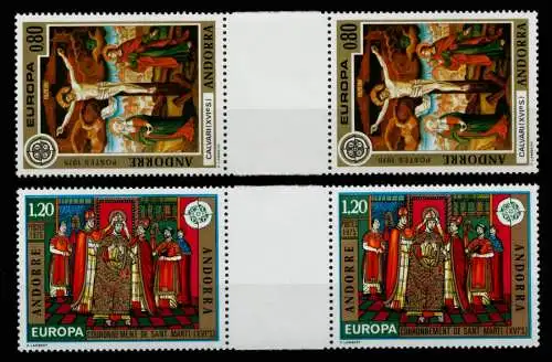 ANDORRA (FRANZ. POST) 1975 Nr 264ZS-265ZS postfrisch S7E7462