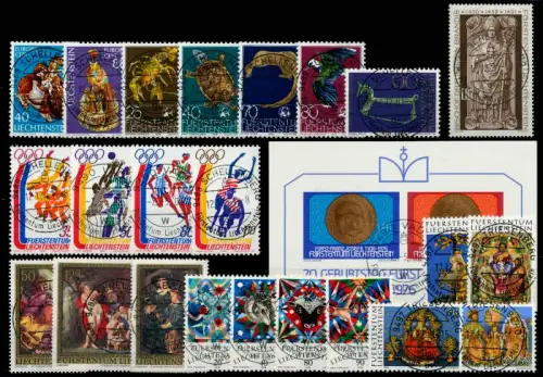 LIECHTENSTEIN Nr 642-666 zentrisch gestempelt JAHRGANG 6A8FC6