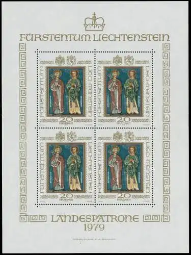 LIECHTENSTEIN BLOCK KLEINBOGEN Nr 734 postfrisch KLEINB S0DF3CE