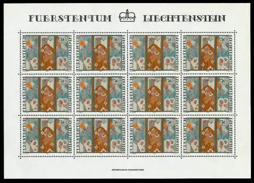 LIECHTENSTEIN BLOCK KLEINBOGEN Nr 738KB-740KB ungebraucht S0DF3F2