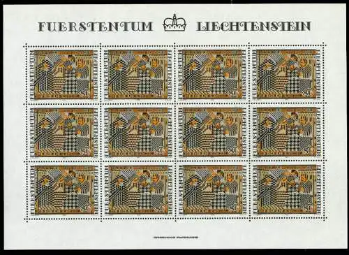 LIECHTENSTEIN BLOCK KLEINBOGEN Nr 738KB-740KB ungebraucht S0DF3F2