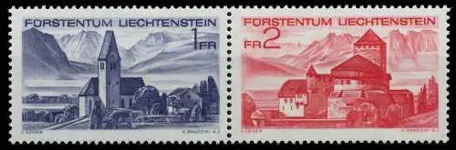 LIECHTENSTEIN 1972 Nr B9 Zd1 postfrisch WAAGR PAAR 6ACB62