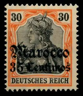DEUTSCHE AUSLANDSPOSTÄMTER MAROKKO Nr 39 postfrisch 6B23BA