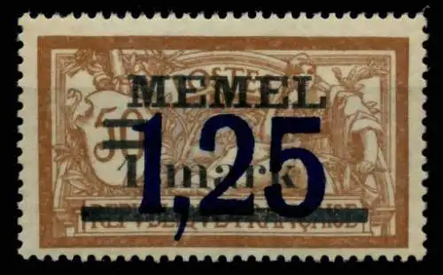 MEMEL 1922 Nr 50 postfrisch 6B521A