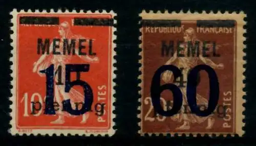 MEMEL 1921 Nr 34-35 postfrisch 6B5242