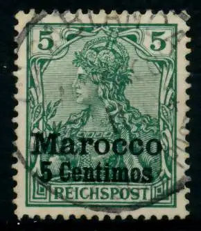 DEUTSCHE AUSLANDSPOSTÄMTER MAROKKO Nr 8II gestempelt 6B94E2