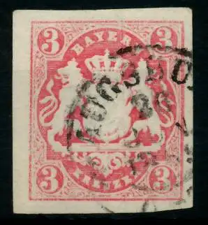 WAPPEN-AUSGABE 1867-1868 Nr 15 gestempelt 6BB9EA