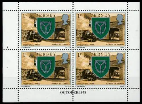 JERSEY HEFTCHENBLATT Nr HB 0-21 OCT79 postfrisch 6BE6C6