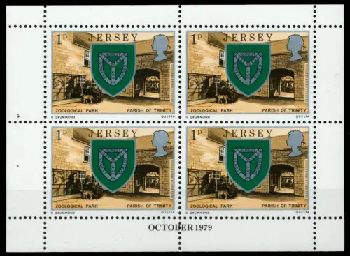 JERSEY HEFTCHENBLATT Nr HB 0-21 OCT79 postfrisch 6BE6C6