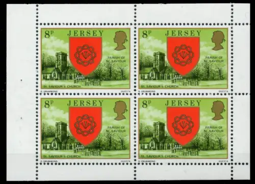 JERSEY HEFTCHENBLATT Nr HB 0-23 o. Datum postfrisch 6BE6FE