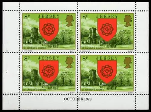 JERSEY HEFTCHENBLATT Nr HB 0-23 OCT79 postfrisch 6C17A6