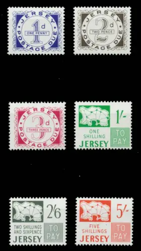 JERSEY PORTOMARKEN Nr 1-6 postfrisch 6C1866