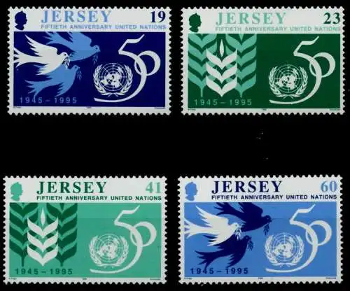 JERSEY Nr 719-722 postfrisch S0147AA