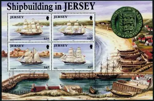 JERSEY Block 6 postfrisch 6C18CA