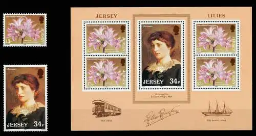 JERSEY Nr 372-395 postfrisch JAHRGANG S01467E