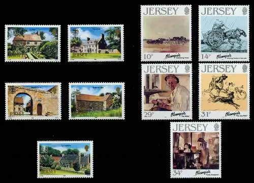 JERSEY Nr 372-395 postfrisch JAHRGANG S01467E