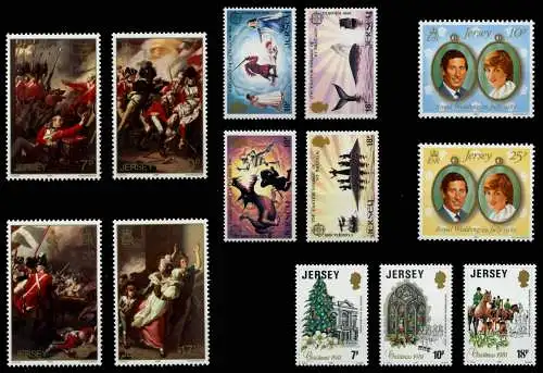 JERSEY Nr 234-272 postfrisch JAHRGANG S013E52
