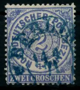 NORDDEUTSCHER BUND NDP Nr 17 zentrisch gestempelt 6C1BB2