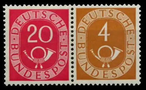 BRD ZUSAMMENDRUCK Nr W2 postfrisch WAAGR PAAR 6C1DCE