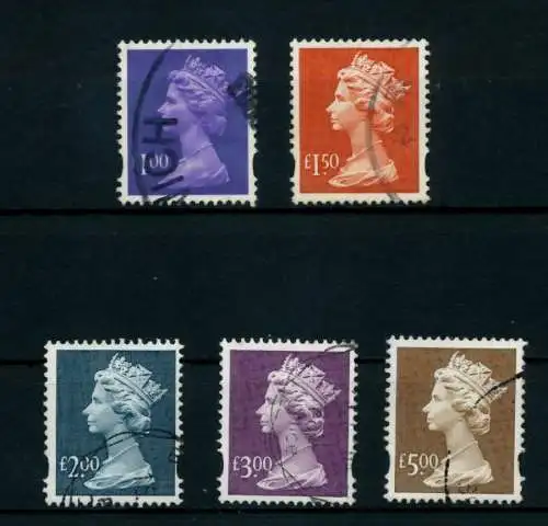 GROSSBRITANIEN MACHIN-AUSG. GEST. KLEINES LOT 6C6CDA