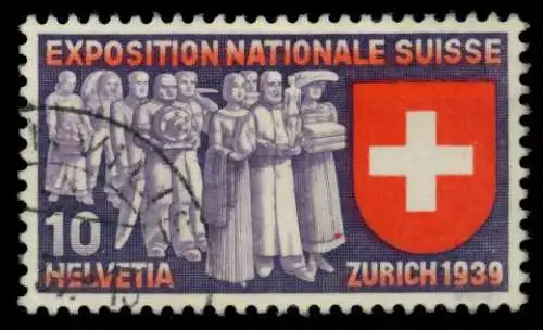 SCHWEIZ 1939 Nr 338IV gestempelt 6C6D9E
