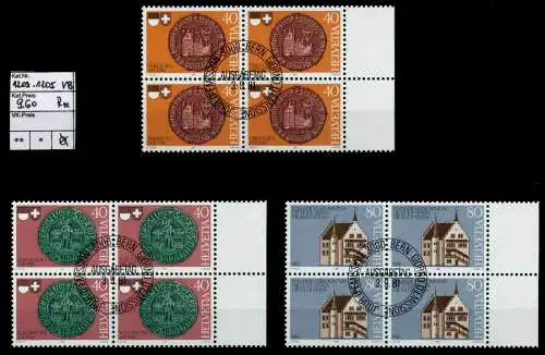 SCHWEIZ 1981 Nr 1203-1205 zentrisch gestempelt VIERERBLOCK 6C6DCE
