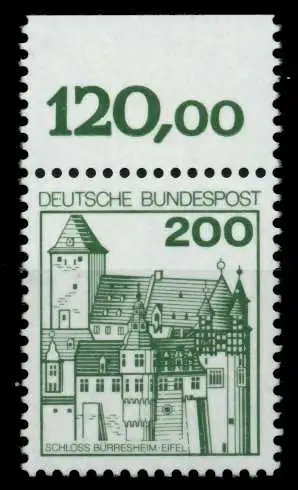 BRD DS BURGEN u. SCHLÖSSER Nr 920 postfrisch ORA 6C9D82