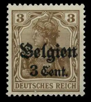 BES 1WK LP BELGIEN Nr 11b postfrisch gepr. 6CBECE