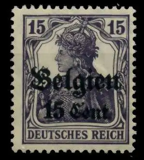 BES 1WK LP BELGIEN Nr 16bII postfrisch 6CBF0A