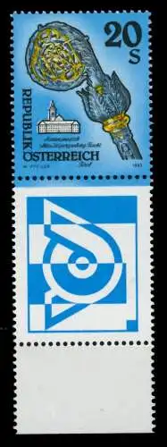 ÖSTERREICH DS KUNSTWERKE Nr 2109 Zf postfrisch SENKR PA 6D1022