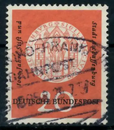 BRD 1957 Nr 255 zentrisch gestempelt 6D10A6