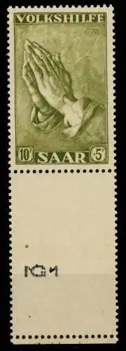 SAARLAND 1955 Nr 366L postfrisch URA 6D11EA