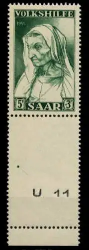 SAARLAND 1955 Nr 365L postfrisch URA 6D11F2