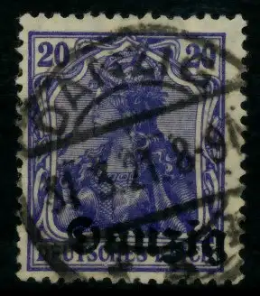 DANZIG 1920 Nr 4 zentrisch gestempelt gepr. 6D36F2