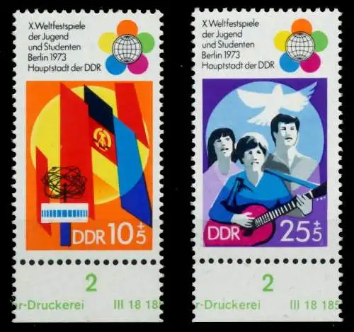 DDR 1973 Nr 1829-1830 postfrisch 670786