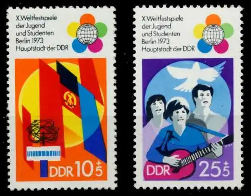 DDR 1973 Nr 1829-1830 postfrisch 6707FA