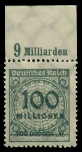 D-REICH INFLA Nr 322AP OR A postfrisch ORA 6D6042