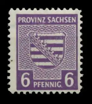 SBZ PROVINZ SACHSEN PMT Nr 69XAa ungebraucht gepr. 6D7EF6