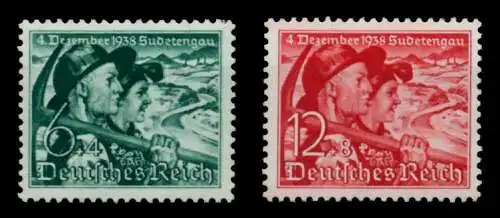 3. REICH 1938 Nr 684y-685 postfrisch 6DA77A