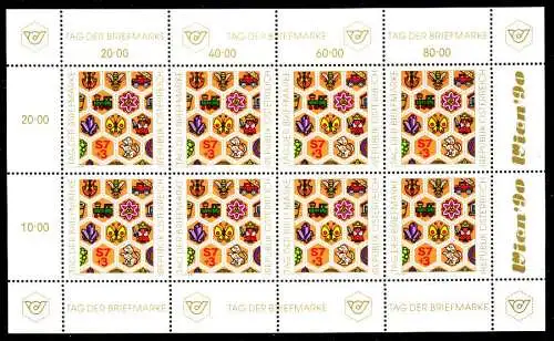 ÖSTERREICH BLOCK KLEINBOGEN 1990-1999 Nr 1990 ungebraucht S84775A