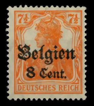 BES 1WK LP BELGIEN Nr 13bII postfrisch 6DCD02