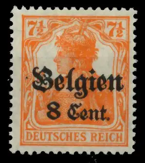 BES 1WK LP BELGIEN Nr 13bII postfrisch gepr. 6DCDDA