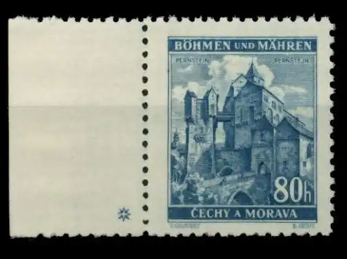 BÖHMEN MÄHREN Nr 40PlSt1L postfrisch 6DCE32